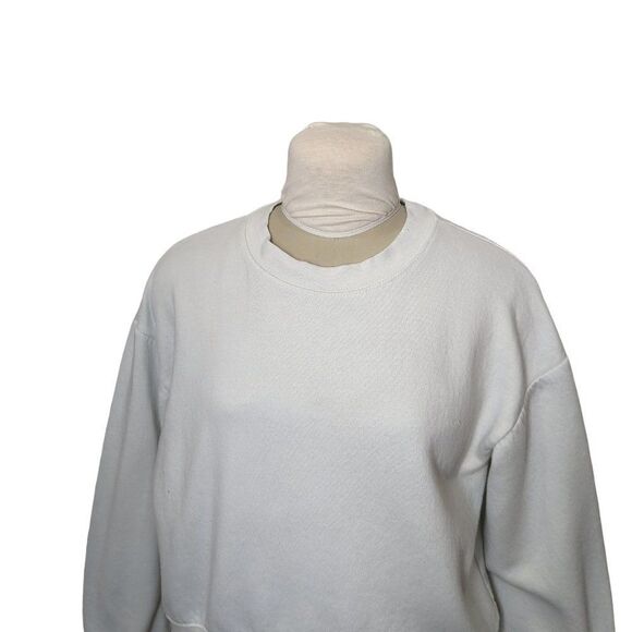 Zara Cropped Balloon Sleeve Sweatshirt - Picture 4 of 6